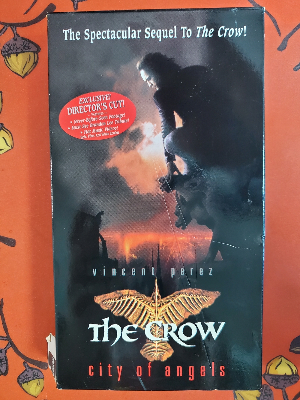 The Crow: City of Angels Director's Cut VHS Tape 90s Goth Movie 🎥🖤